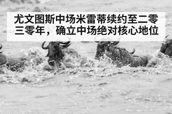 尤文图斯中场米雷蒂续约至二零三零年，确立中场绝对核心地位